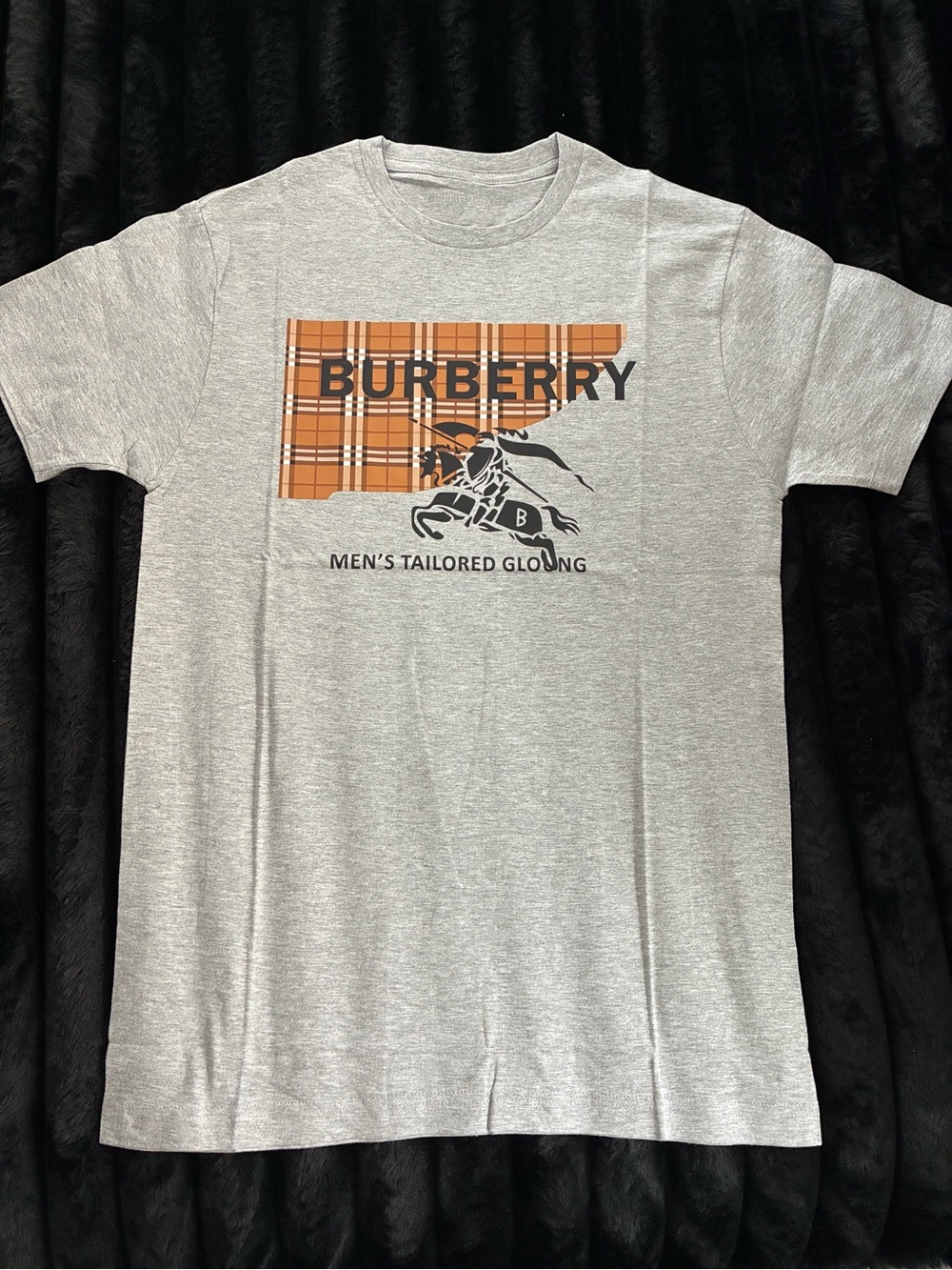 New Men's Luxury Graphic Designer Heather Gray T-shirt Size Medium